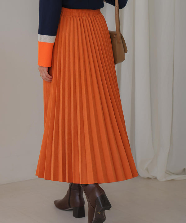 ピーチアコーディオンプリーツスカート