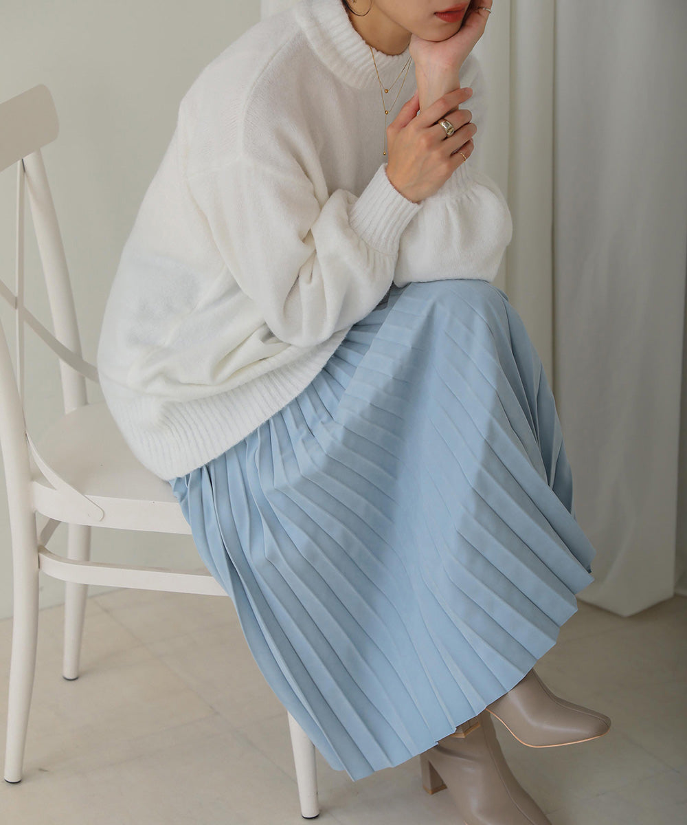 ピーチアコーディオンプリーツスカート