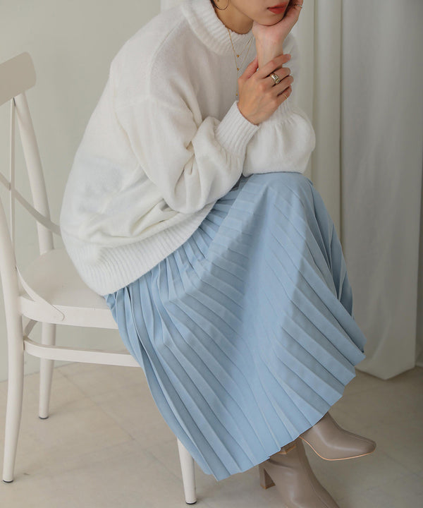 ピーチアコーディオンプリーツスカート