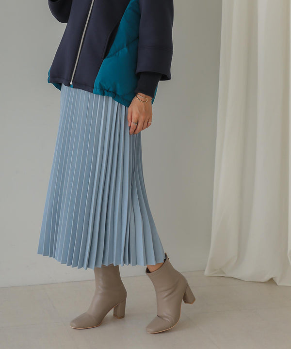 ピーチアコーディオンプリーツスカート