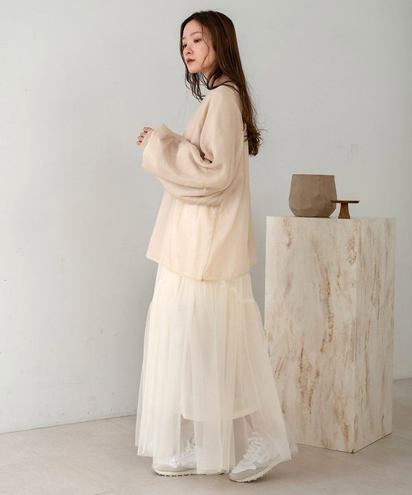 TULLE TIERED SKIRT