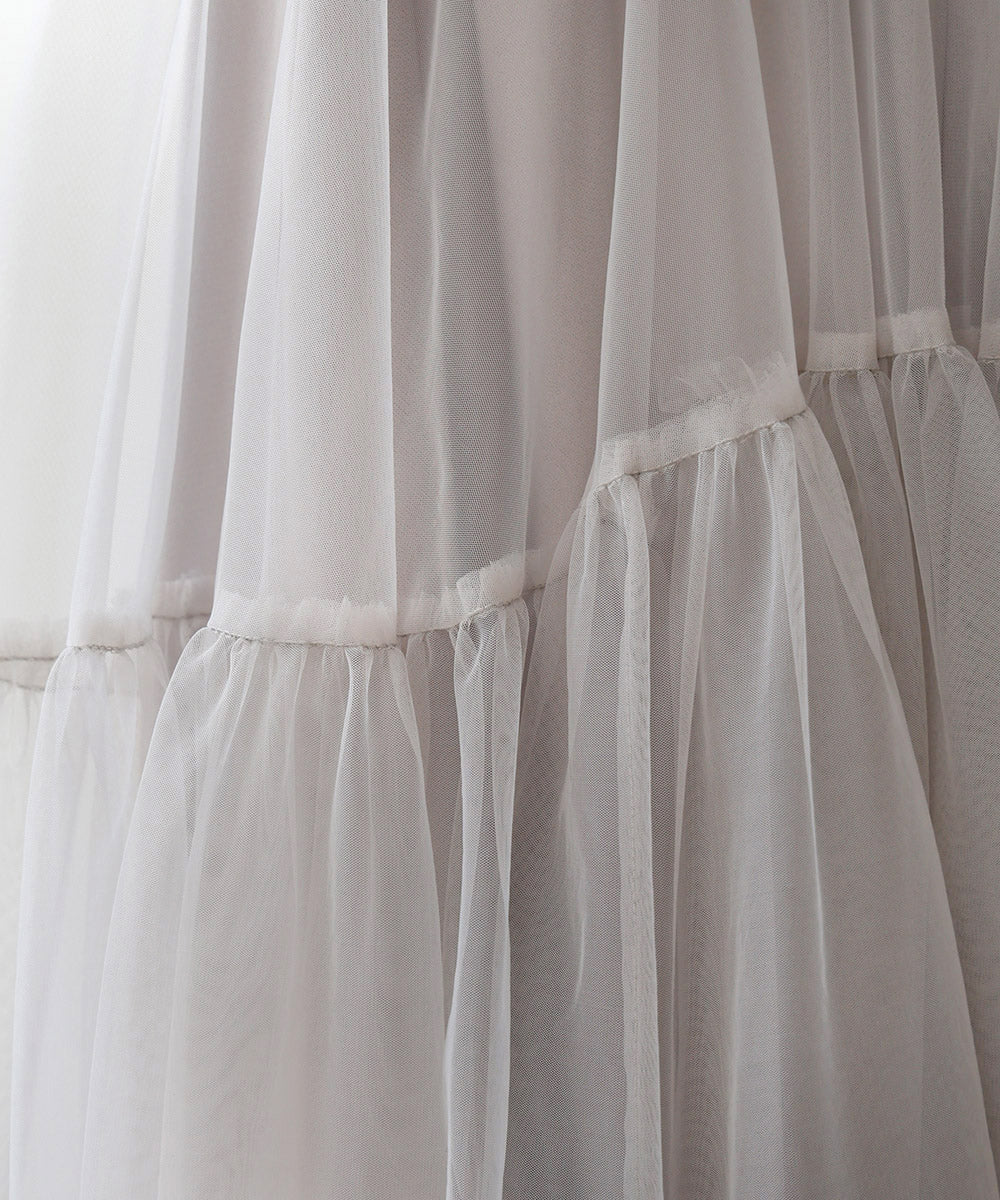 TULLE TIERED SKIRT