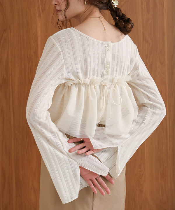 チュールフリルカラー