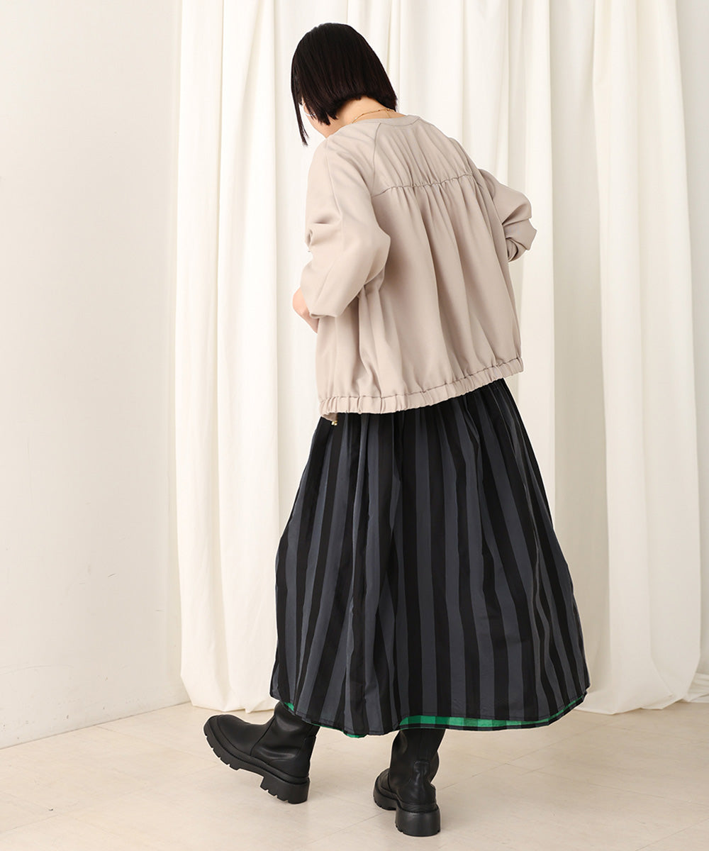 麻調ツイルブルゾン