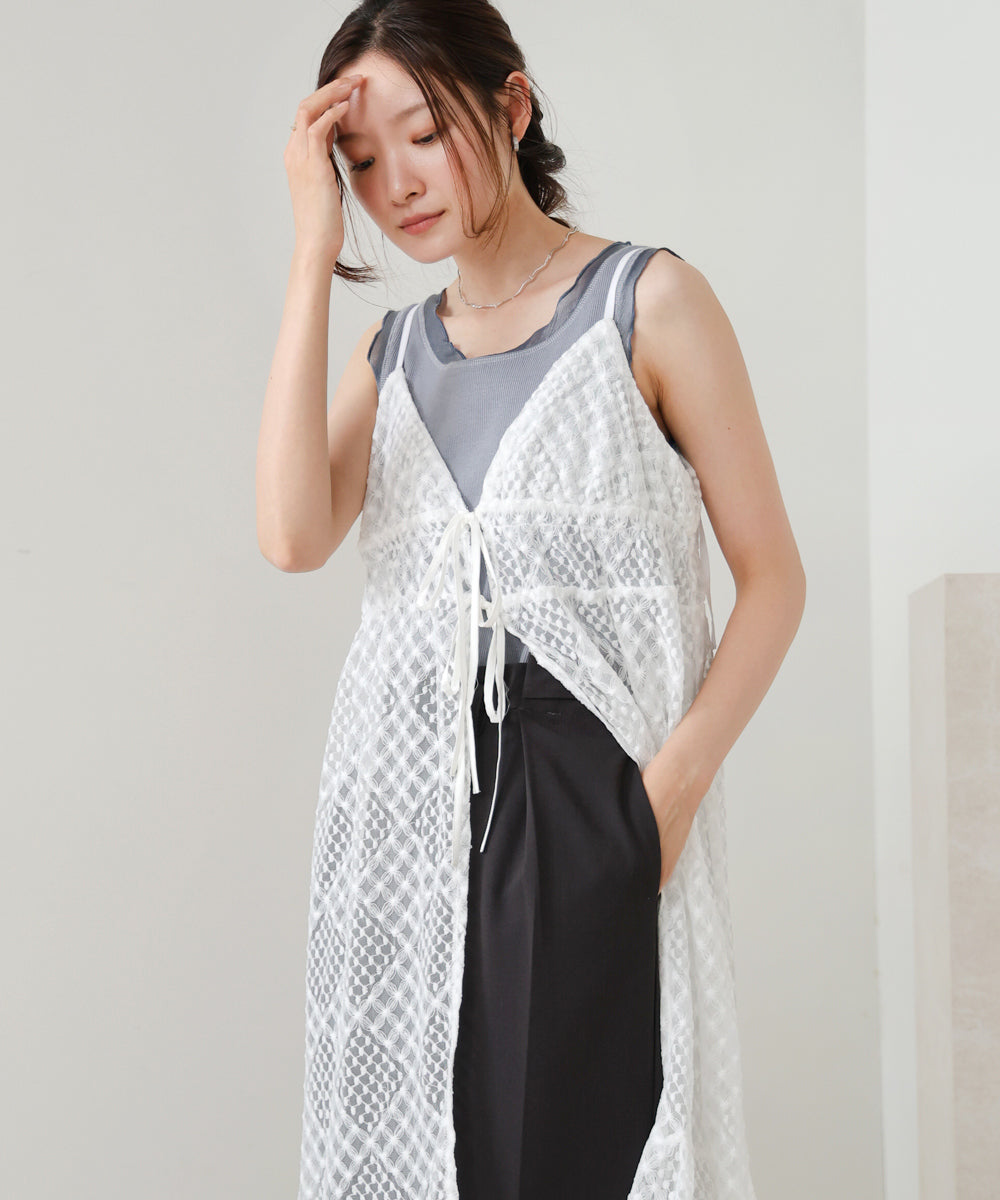 lace gilet camisole onepiece