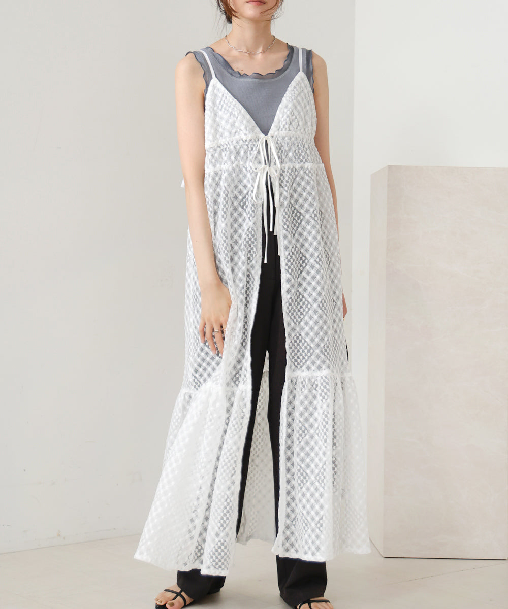 lace gilet camisole onepiece