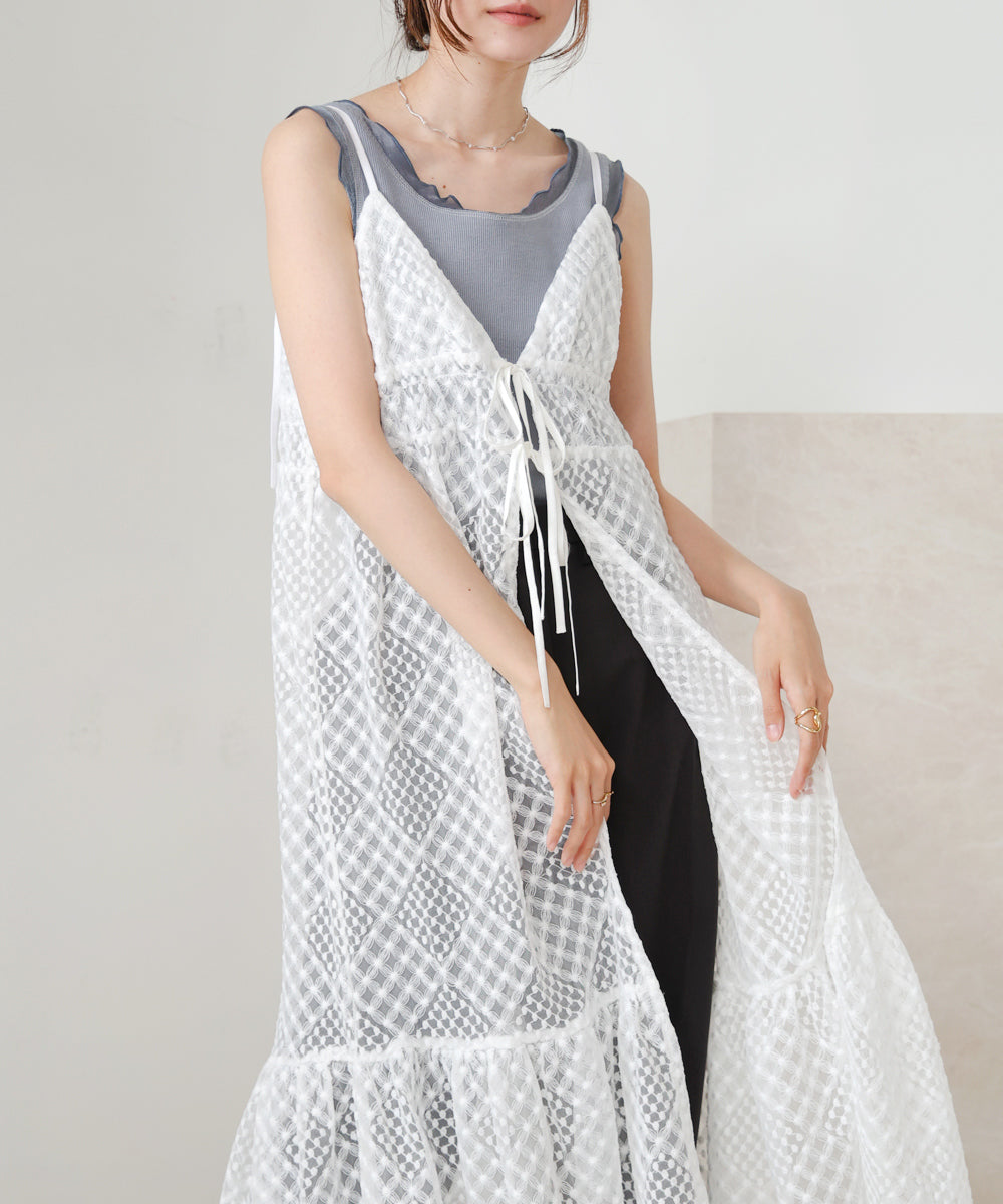lace gilet camisole onepiece