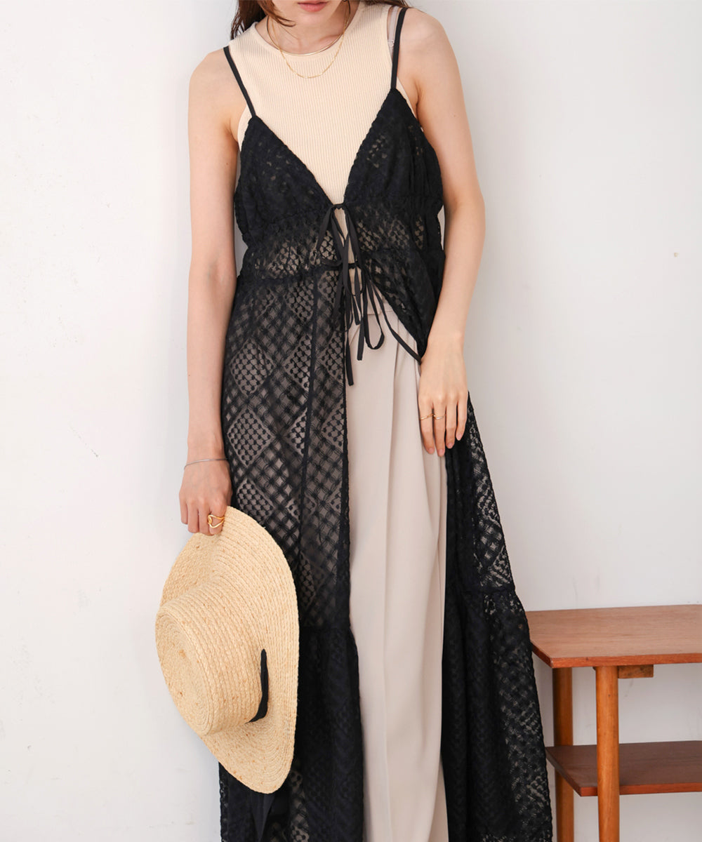 lace gilet camisole onepiece