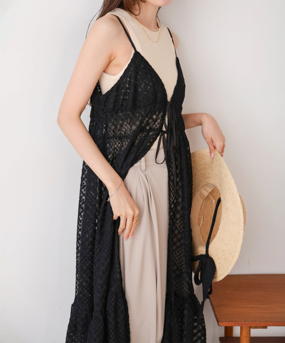 lace gilet camisole onepiece