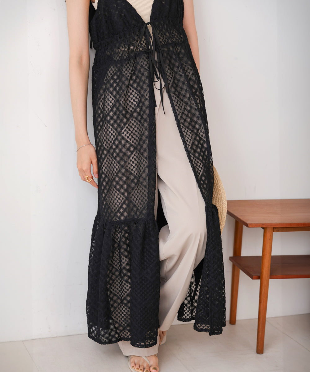 lace gilet camisole onepiece