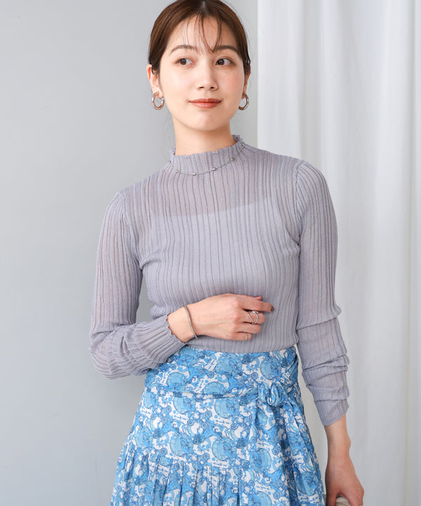 【WEB限定】シアーヤーンリボボトルプルオーバー