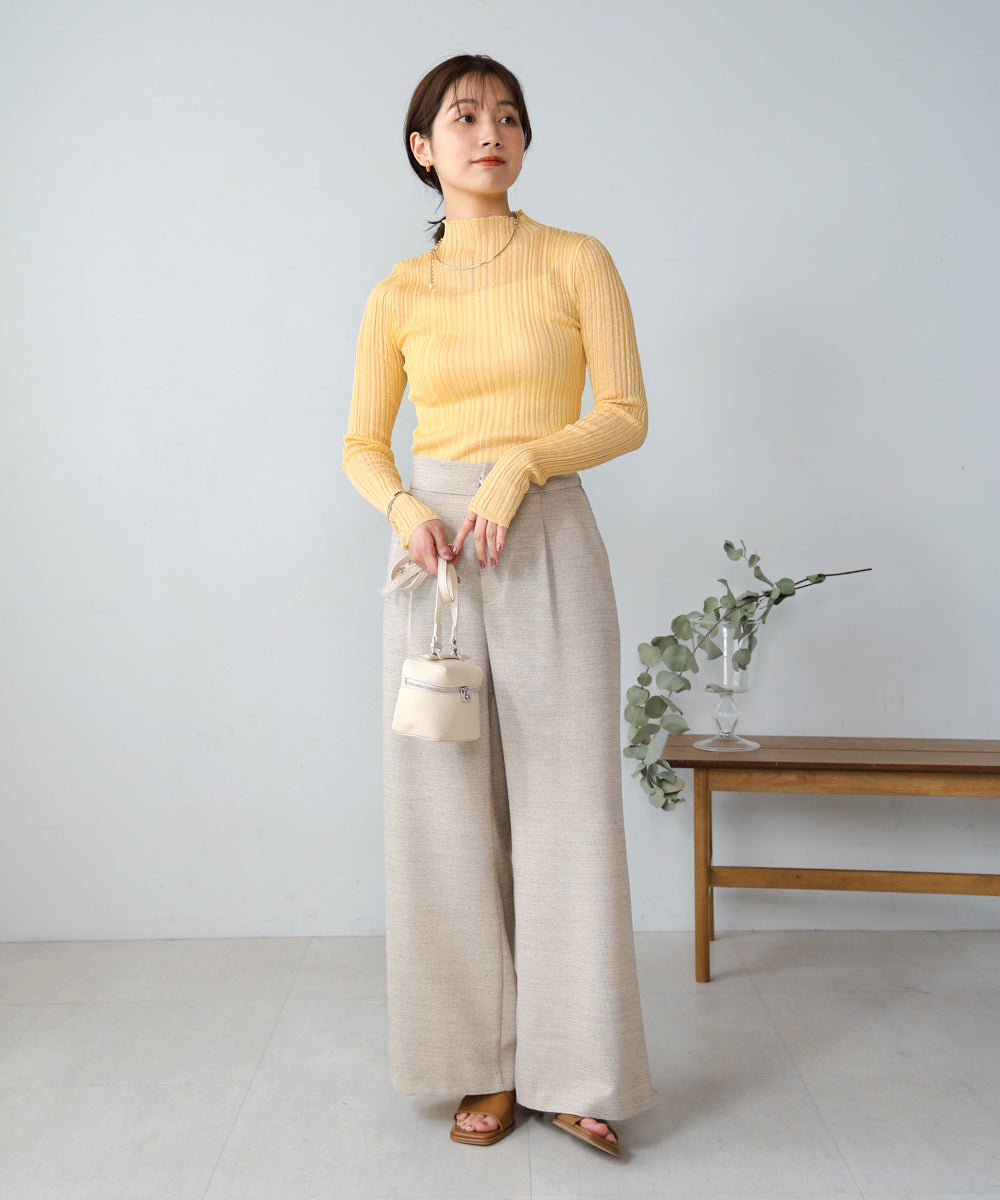 【WEB限定】シアーヤーンリボボトルプルオーバー