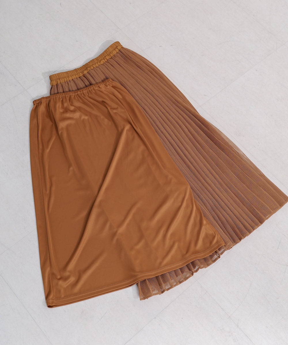 【WEB限定】メッシュプリーツスカート
