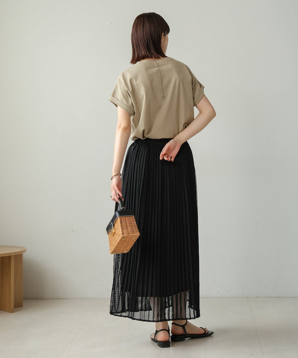 【WEB限定】メッシュプリーツスカート