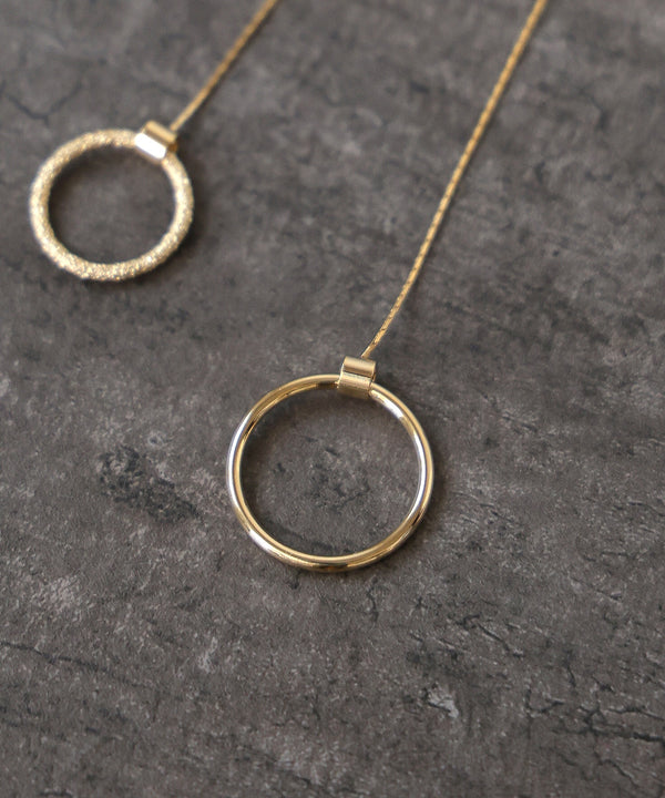 Ｗリングロングネックレス【メール便280円】