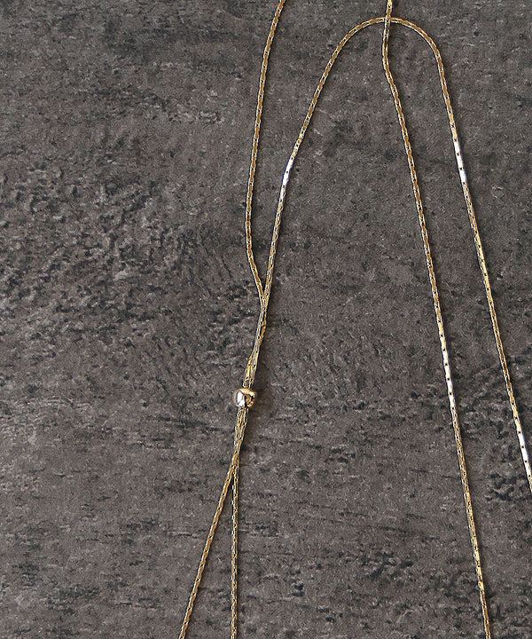 Ｗリングロングネックレス【メール便280円】