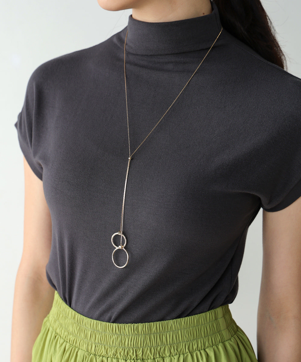 Ｗリングロングネックレス【メール便280円】