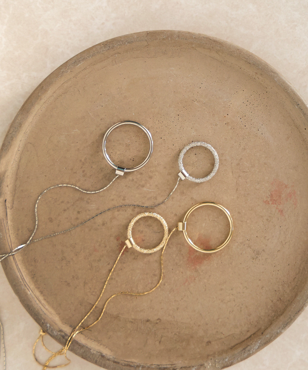 Ｗリングロングネックレス【メール便280円】