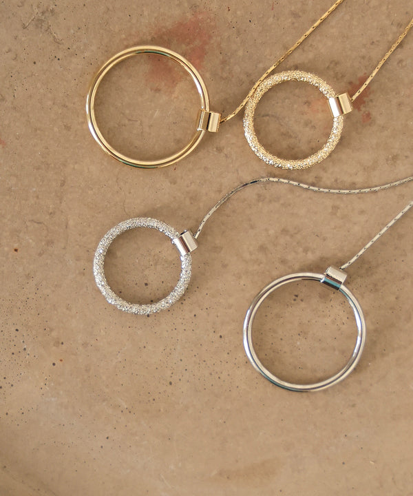 Ｗリングロングネックレス【メール便280円】