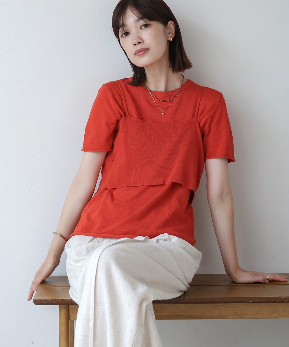 【WEB限定】ニットＴ＆キャミセット