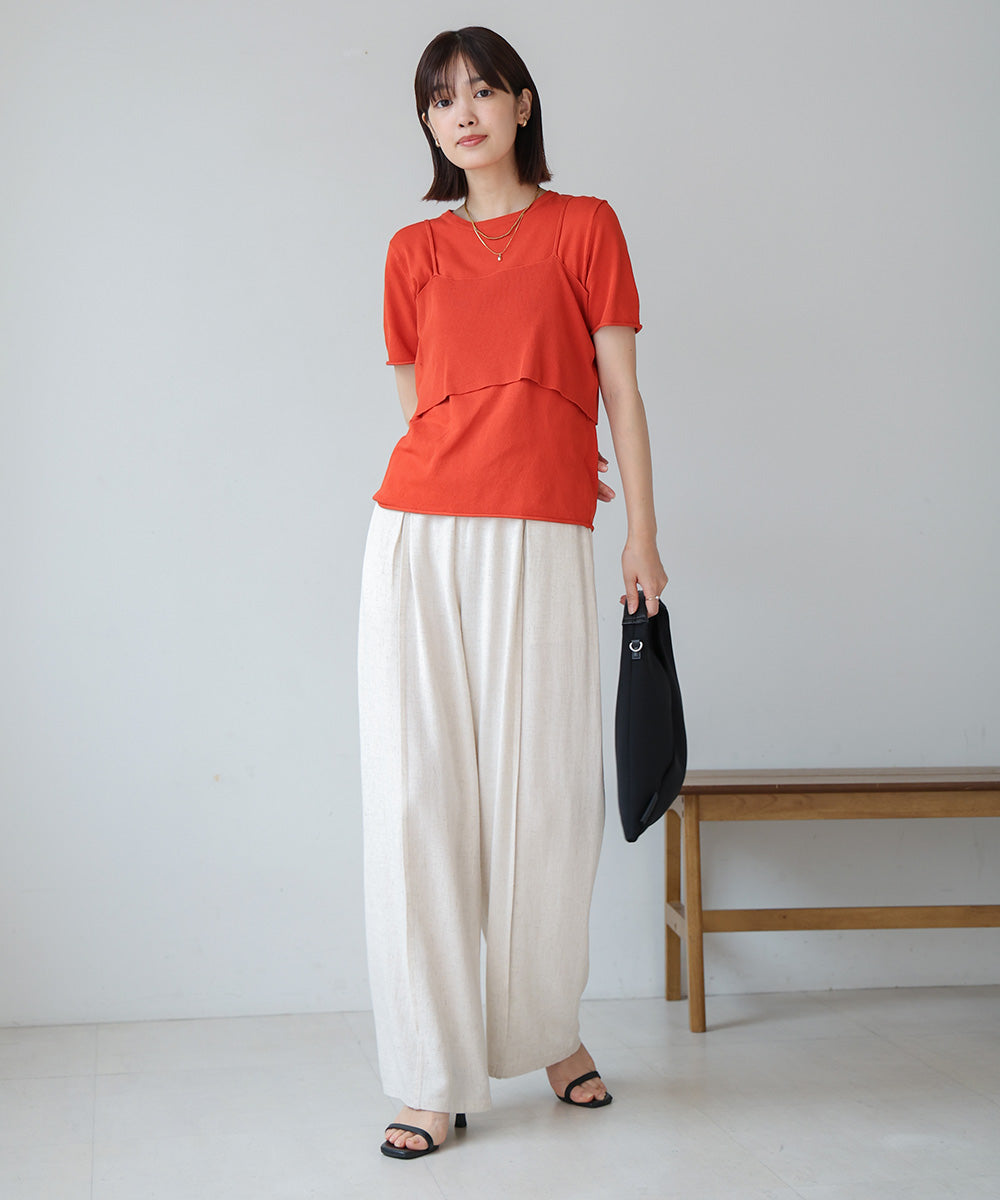 【WEB限定】ニットＴ＆キャミセット