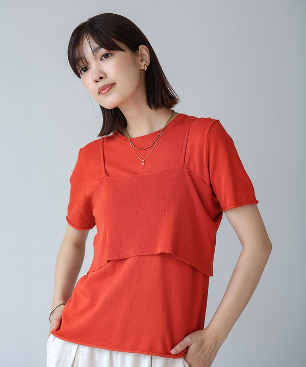 【WEB限定】ニットＴ＆キャミセット