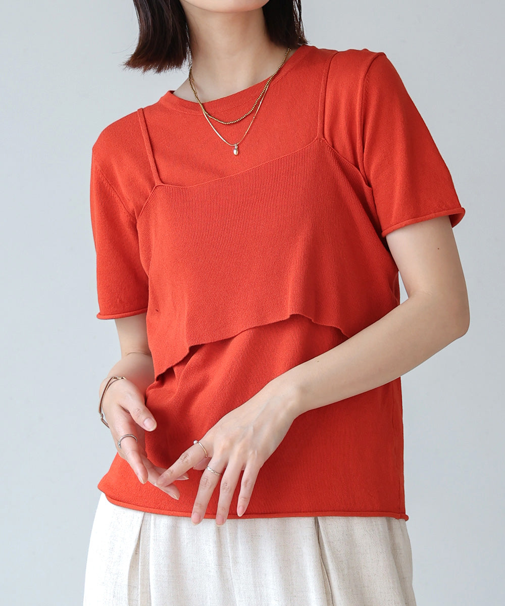 【WEB限定】ニットＴ＆キャミセット