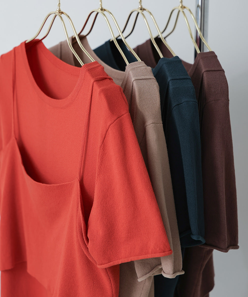 【WEB限定】ニットＴ＆キャミセット