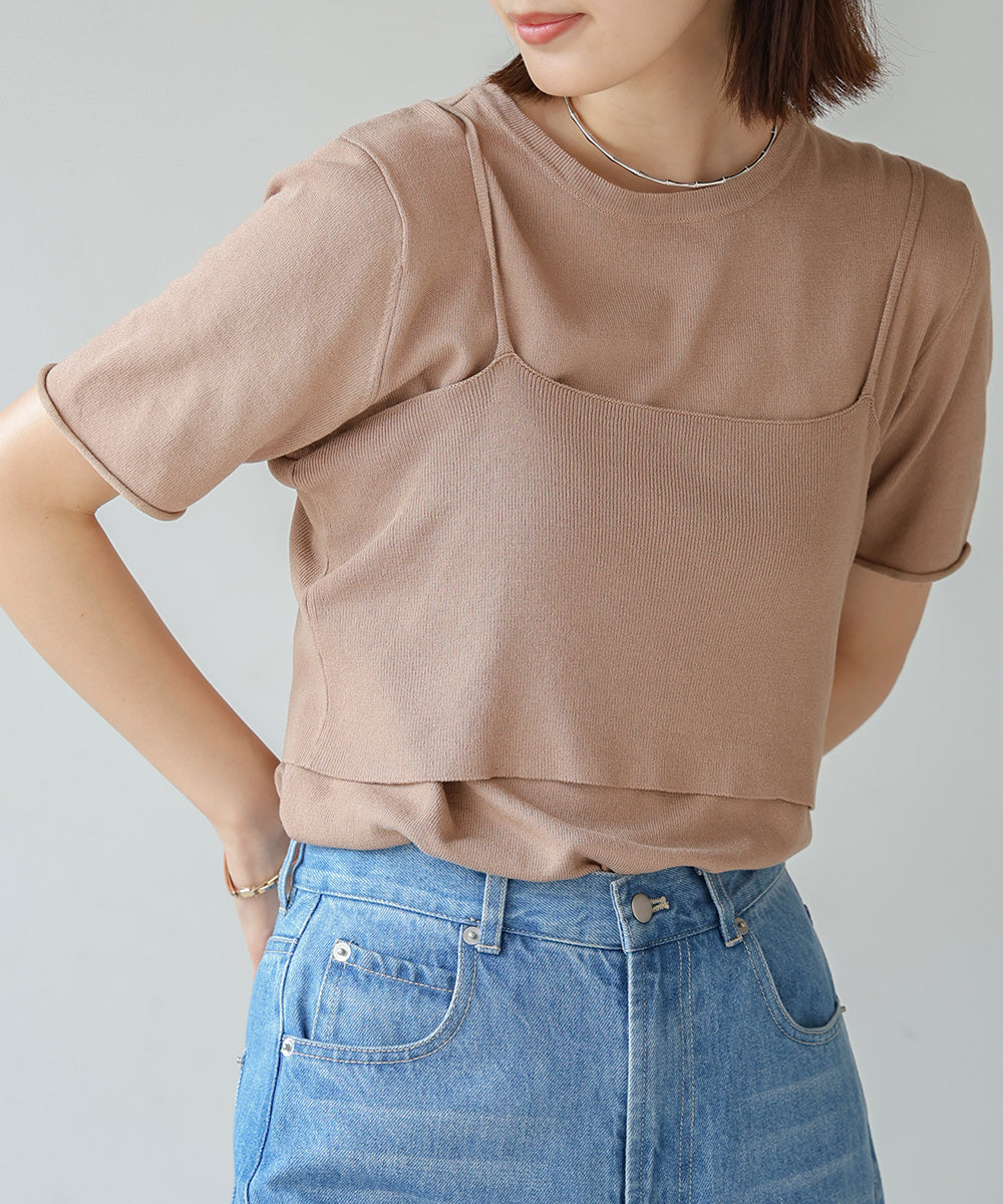 【WEB限定】ニットＴ＆キャミセット