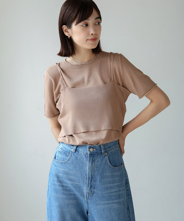 【WEB限定】ニットＴ＆キャミセット