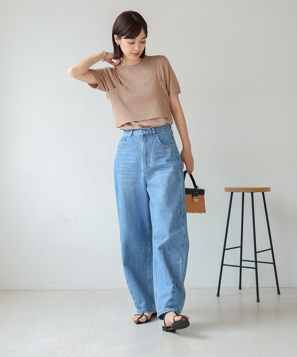 【WEB限定】ニットＴ＆キャミセット