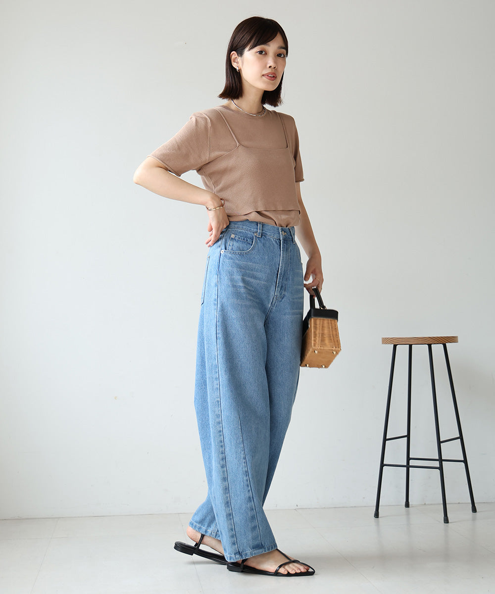 【WEB限定】ニットＴ＆キャミセット