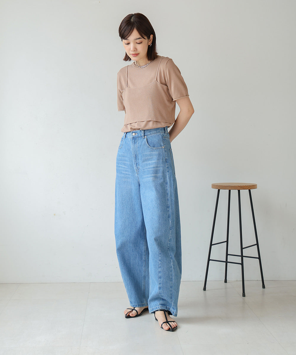 【WEB限定】ニットＴ＆キャミセット