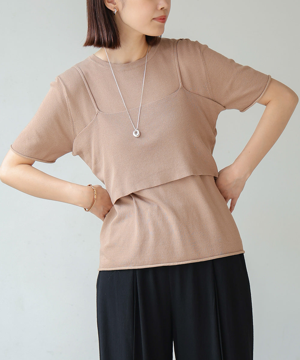 【WEB限定】ニットＴ＆キャミセット