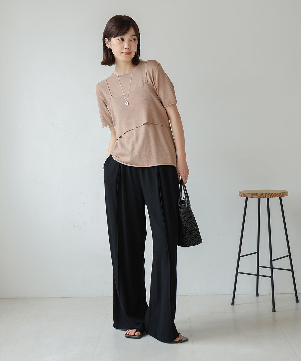 【WEB限定】ニットＴ＆キャミセット