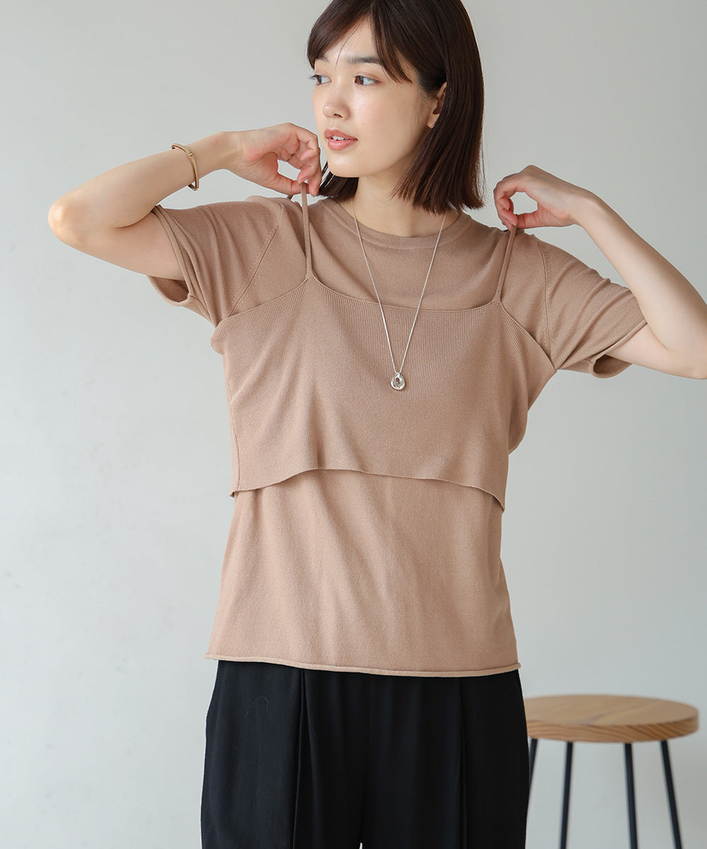 【WEB限定】ニットＴ＆キャミセット