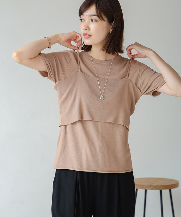 【WEB限定】ニットＴ＆キャミセット