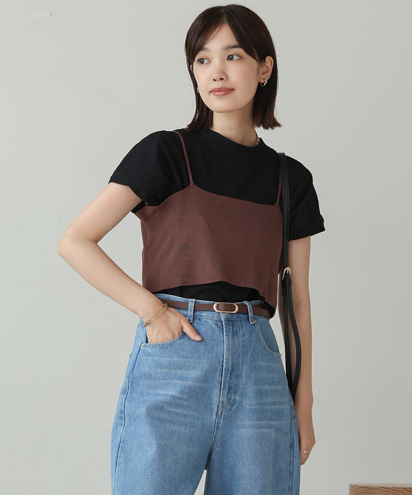【WEB限定】ニットＴ＆キャミセット