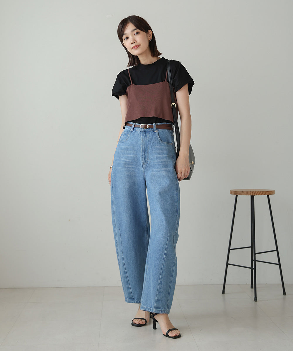 【WEB限定】ニットＴ＆キャミセット