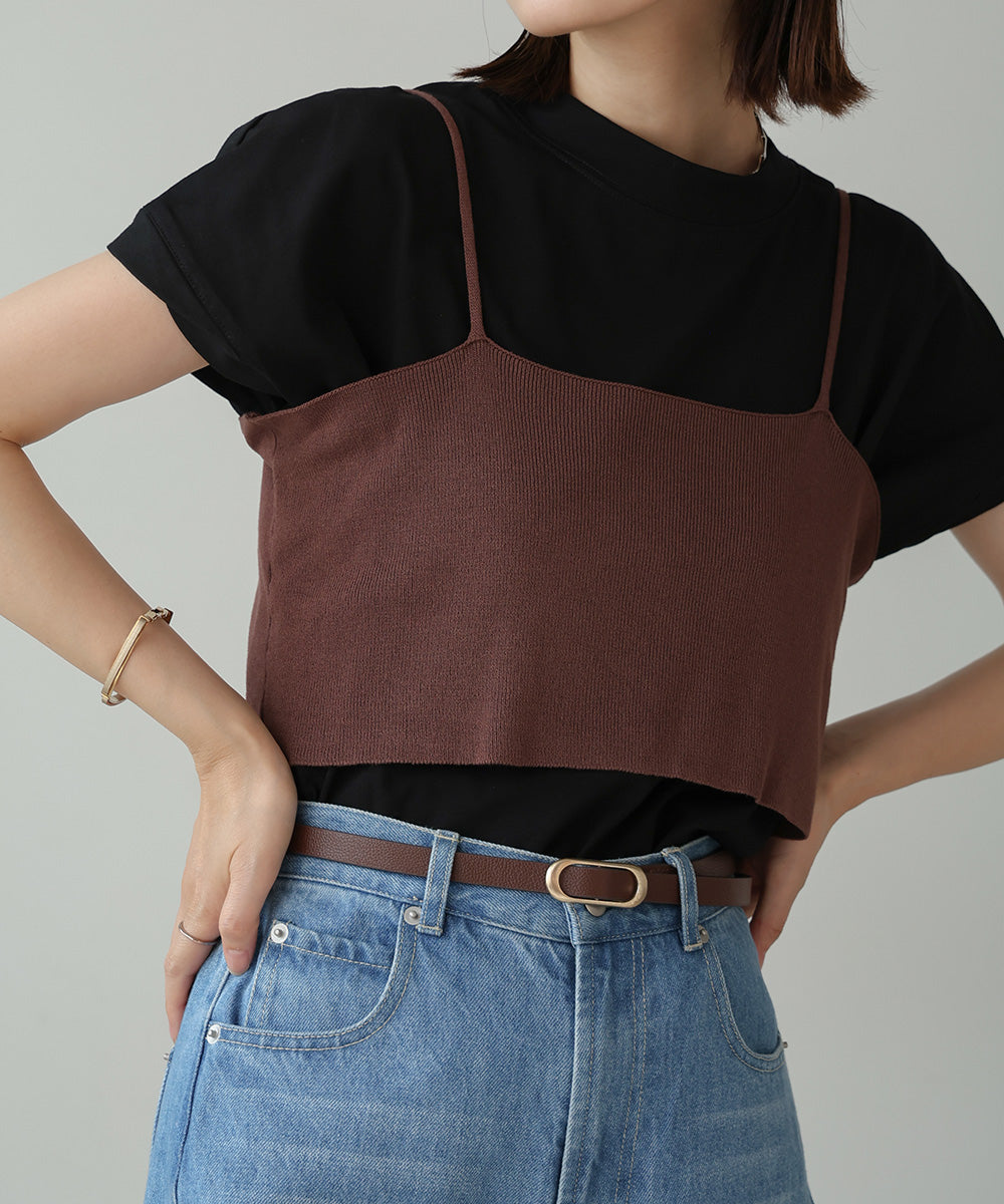 【WEB限定】ニットＴ＆キャミセット