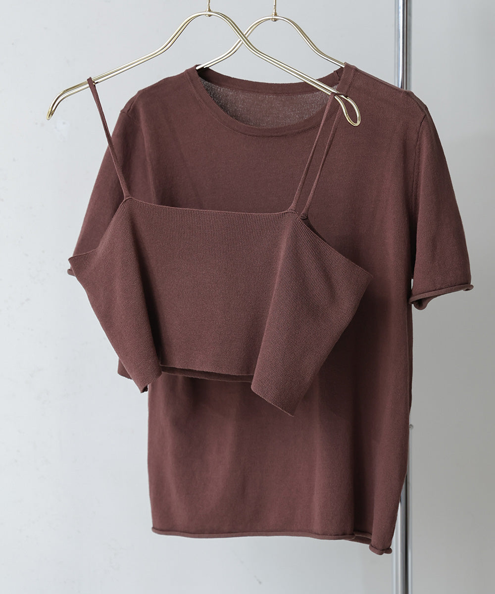 【WEB限定】ニットＴ＆キャミセット
