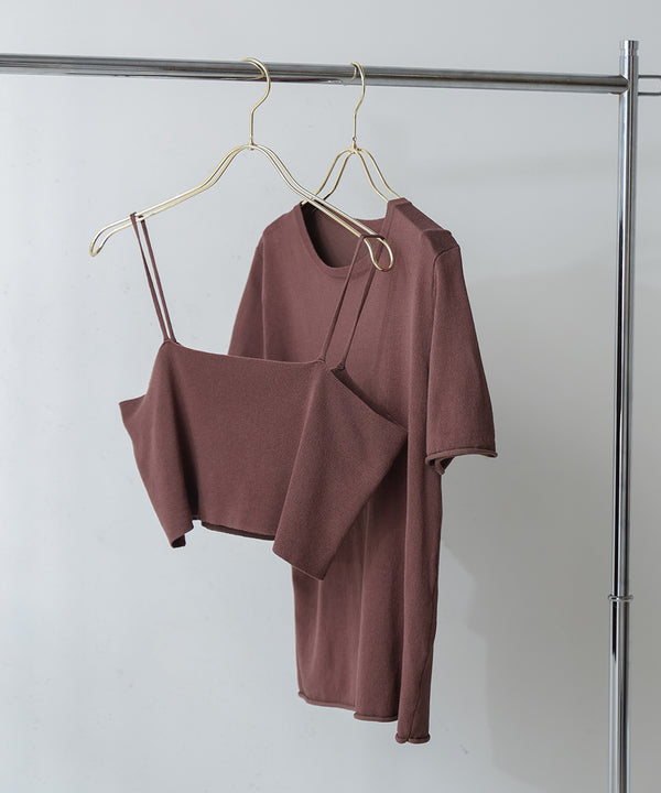 【WEB限定】ニットＴ＆キャミセット