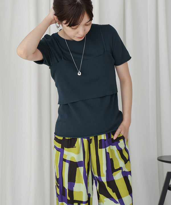 【WEB限定】ニットＴ＆キャミセット