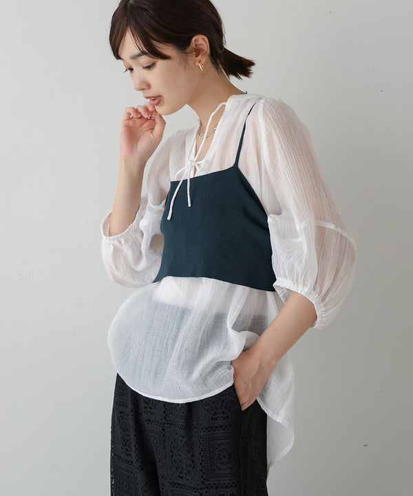 【WEB限定】ニットＴ＆キャミセット