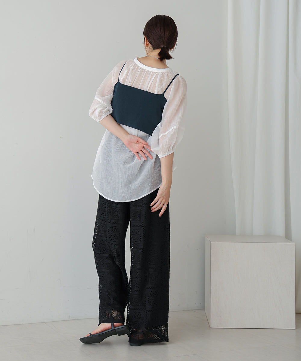 【WEB限定】ニットＴ＆キャミセット