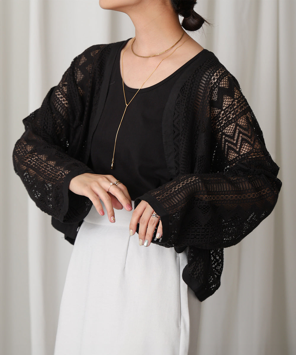 【WEB限定】レースカーデ＆タンクセット