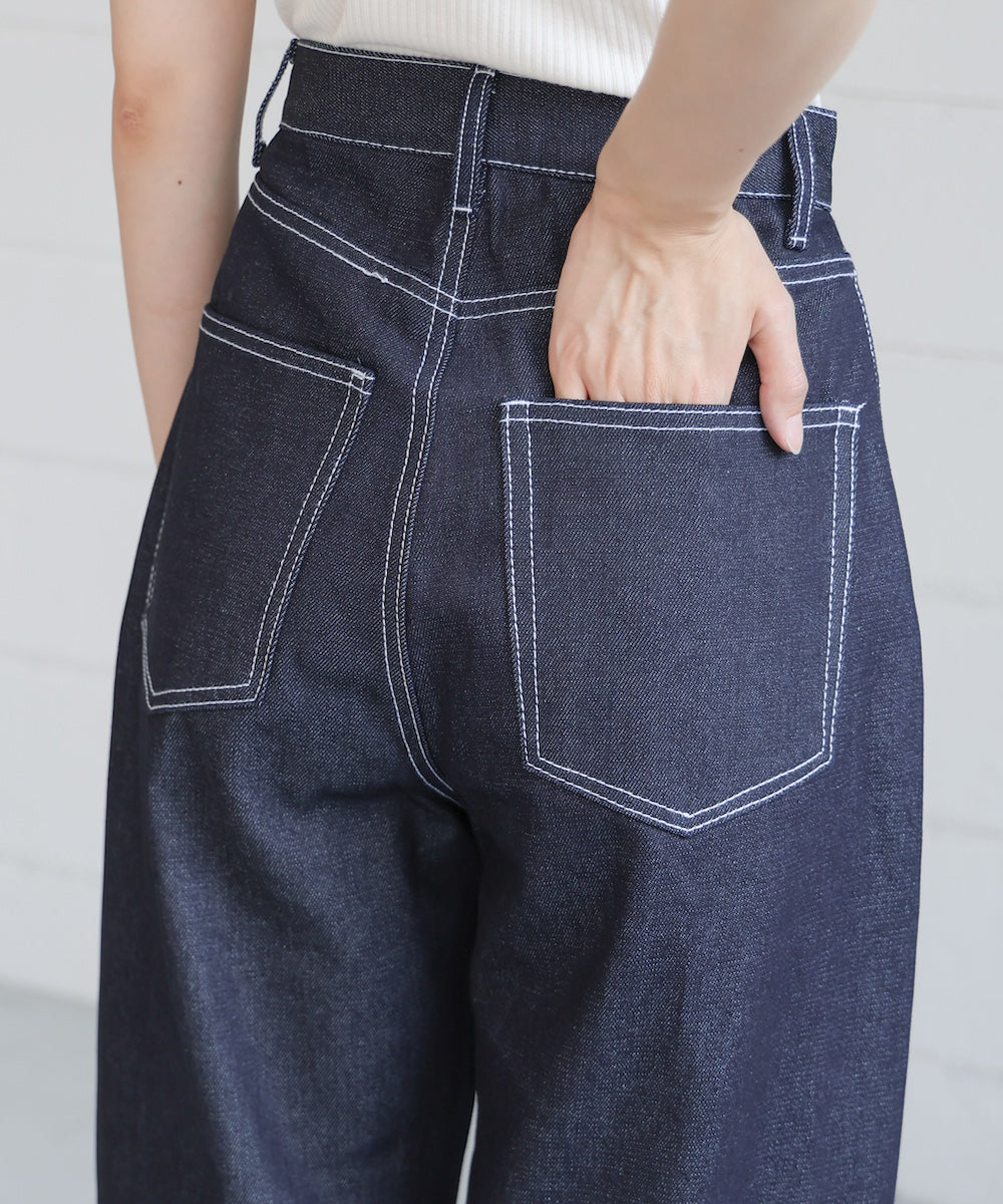 【S・Mサイズ展開あり】カーブデニムパンツ