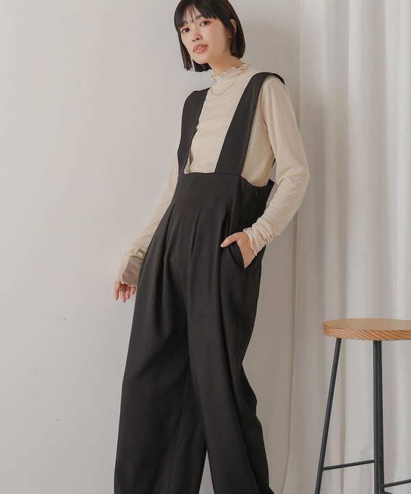 【WEB限定】ハイウエストサロペット