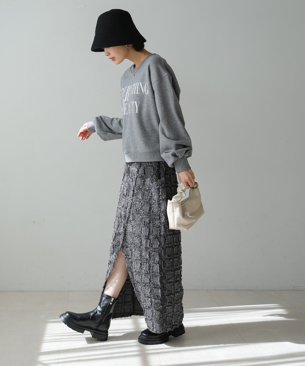 【WEB限定】フリンジチェックスカート