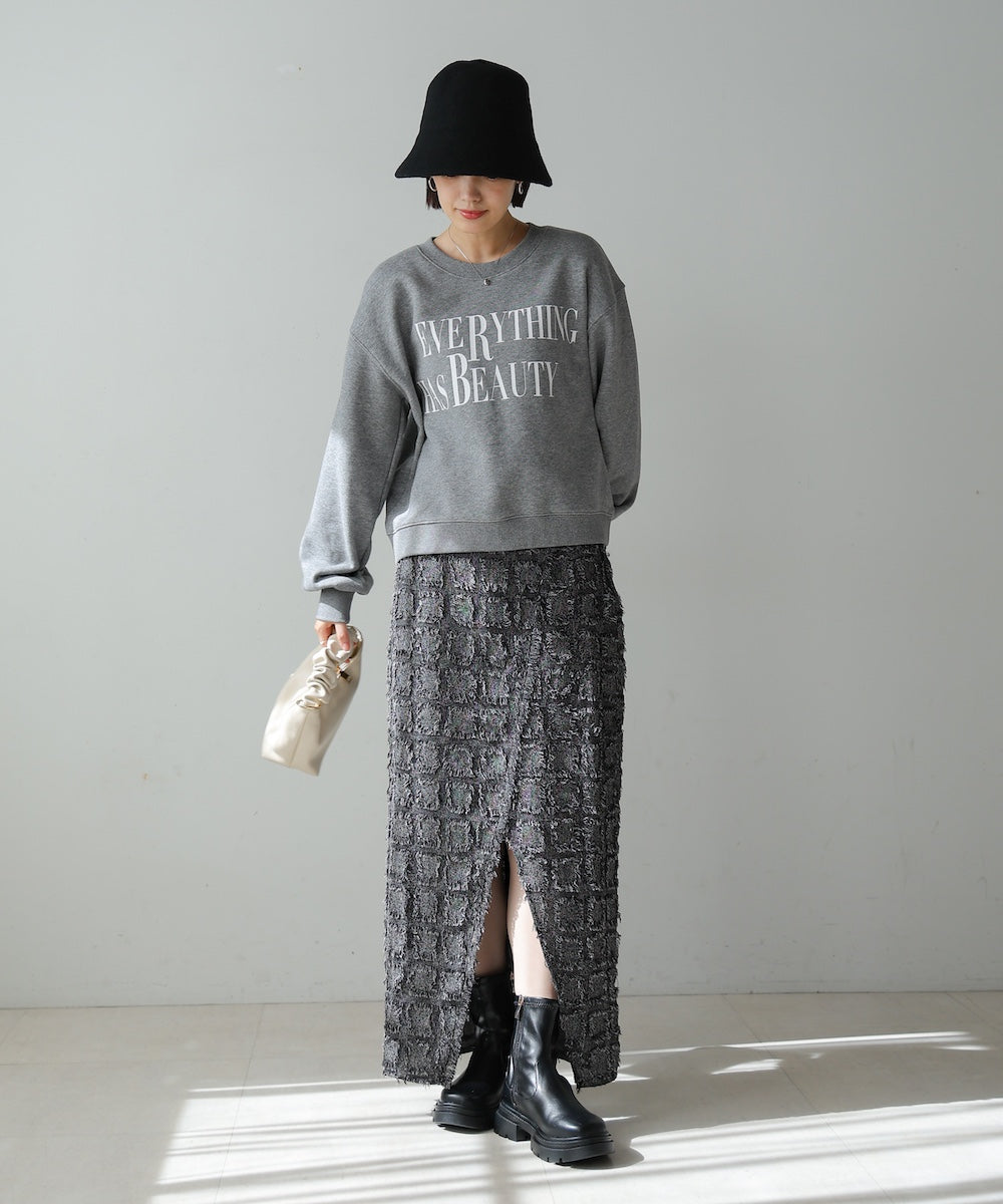 【WEB限定】フリンジチェックスカート